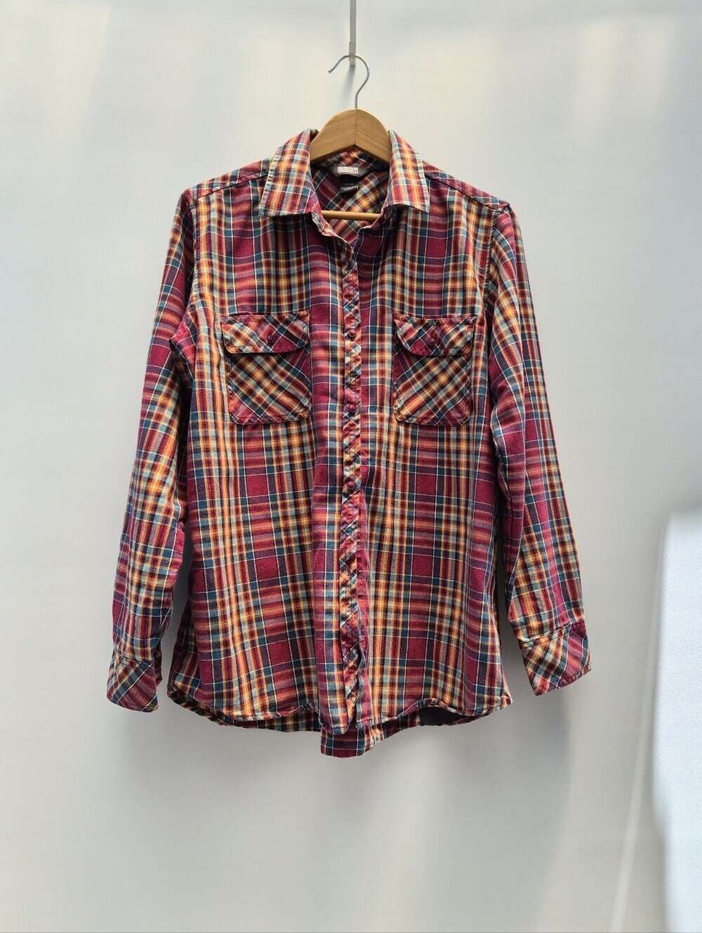 Outdoor Research Ceres II Women's Red Plaid Flannel Shirt XL Gorpcore Wool Blend